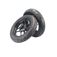 Ensemble de roues Supermotard en alliage pour moto de rue 2.15/2.5-12 avec pneus tubeless Kenda K702 90/90-12, 110/70-12, axe 15 mm