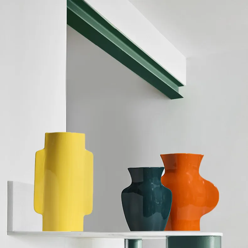 Custom Modern Luxury Home Accessories Vase Nordic Porcelain Decoration Colorful Oriental Ceramic Vase
