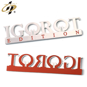 Insignia de metal de aleación de zinc para coche, insignia de plata de esmalte suave, cromado, 3D, hecho a medida - Product Image 1