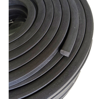 Bande de mousse plate noire en gros, joint en caoutchouc semi-circulaire, bande de silicone