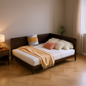 Cama de Plataforma de Madera Tamaño Completo Color Espresso, Diseño Duradero, Muebles para Dormitorio - Product Image 2