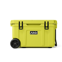 Glacière rectangulaire à roulettes en polypropylène ultra-légère 55L, rotomoulée, grande, isolée, portable, pour la plage et le camping