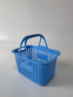Paniers de courses en plastique portables de grande capacité personnalisables pour supermarchés