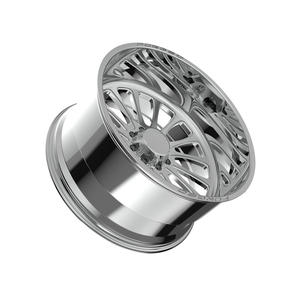 Jantes Deep Dish forgées en aluminium chromé pour camion, roue simple surdimensionnée, personnalisées OEM & ODM, entièrement polies, 26 pouces 8x180, tout-terrain F-150 - Product Image 3