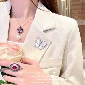 Schubert 18K Vàng Mạ Cổ Điển Rose Bột Kim Cương Đá Quý Vòng Cổ Cầu Vồng Zircon Vòng Ngọc Trai Có Giá Trị Brass Chuỗi Đảng Quà Tặng - Product Image 1