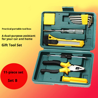 Kit de réparation à domicile pour travaux électriques avec tournevis à cliquet en acier Bits Tape Inclut Hard Case Tool Box OEM Customizable