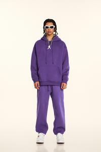 Never Static Men' American Style Trendy Marke 100% Baumwolle Anti-Pilling Schwarz Loose Solid Color 33 Farben 345g Kapuzen pullover - Product Image 4