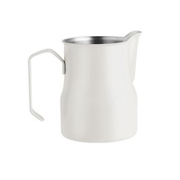 350ml 500ml Gelas Susu Stainless Steel Tebal Model Crane Mouth untuk Latte Art, Susu, Kopi, dan Pembuat Busa Susu Modern