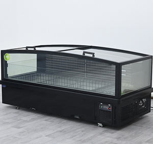 Congélateur îlot commercial à porte coulissante frontale, écoénergétique, pour aliments surgelés, avec petite fenêtre, type <span class=keywords><strong>coffre</strong></span> profond - Product Image 2