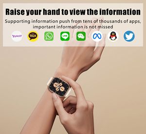 <span class=keywords><strong>Montre</strong></span> intelligente avec surveillance de <span class=keywords><strong>la</strong></span> fréquence cardiaque, de <span class=keywords><strong>la</strong></span> pression artérielle, du sommeil, réponse aux appels, étanche IP68, écran TFT, <span class=keywords><strong>montre</strong></span> de sport intelligente - Product Image 3