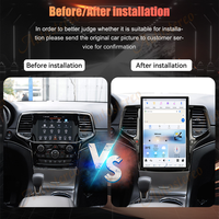 Autoradio Android Aotsr pour JEEP Grand Cherokee 2014-2021 Style Tesla Navigation GPS Lecteur Multimédia Radio Cassette Autoradio