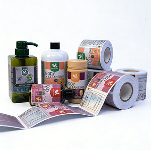 Étiquettes adhésives personnalisées en PVC pour produits chimiques quotidiens, imperméables, pour <span class=keywords><strong>shampoing</strong></span>, gel douche, lessive - Product Image 1