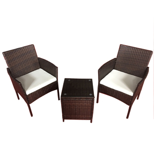 3 pezzi <span class=keywords><strong>patio</strong></span> set rattan/vimini mobili da giardino balcone <span class=keywords><strong>patio</strong></span> sedie con tavolo - Product Image 3