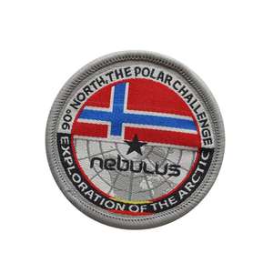 Distintivi Personalizzati per Comuni, Toppe per Uniformi Ricamate in Tessuto Ecologico, Design Rotondo in Rilievo con Velcro - Product Image 3