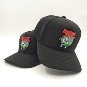 Casquette de golf 5 panneaux en gros, personnalisable avec logo imprimé, faible MOQ, OEM, sublimation, transfert thermique, séchage rapide, article de couvre-chef athlétique - Product Image 4
