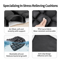 Coussin de siège gonflable confortable pour le soulagement de la douleur du coccyx hémorroïde Support optimal pour le coussin de siège de jeu de tapis d'assise longue durée