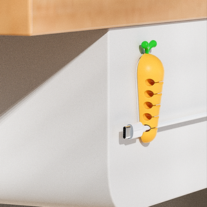 Design proprio <span class=keywords><strong>5</strong></span> canali TPR <span class=keywords><strong>a</strong></span> forma di carota cavo di gestione clip morsetto adesivo <span class=keywords><strong>a</strong></span> casa ufficio Desktop cavo cavo USB Organizer - Product Image 6