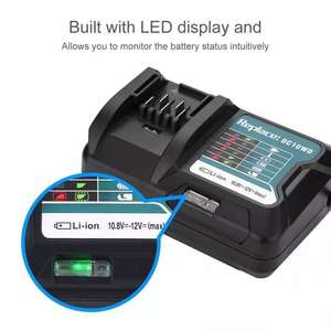 Cargador de Batería de Iones de Litio de Carga Rápida <span class=keywords><strong>DC10WD</strong></span> 10.8V/12V para Herramientas Eléctricas con Material Plástico - Product Image 6