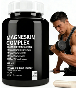 פרימיום מגנזיום קומפלקס 500 מ ג קפסולות מ ג תוספת ספיגה גבוהה עבור שינה, הרפיה שרירים & התכווצויות ברגל - Product Image 5