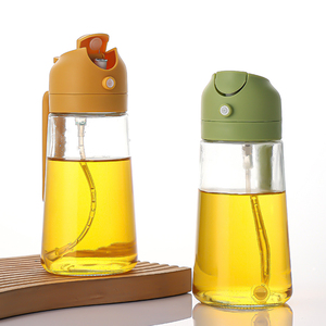 Caja de embalaje personalizada 2 en 1 Dispensador de aceite de oliva Botella de vidrio en aerosol de aceite 17 oz Herramienta de cocina Tapa con mango Botella de aceite de vidrio - Product Image 6