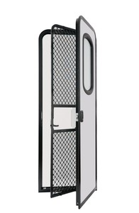 Porte d'entrée principale de <span class=keywords><strong>caravane</strong></span> 620*1600mm en gros avec fenêtre vitrée et moustiquaire intérieure pour remorque de voyage, camping-car, <span class=keywords><strong>caravane</strong></span> mobile - Product Image 2
