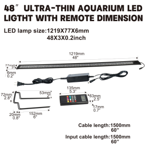 Lumière <span class=keywords><strong>LED</strong></span> Ultra mince pour <span class=keywords><strong>Aquarium</strong></span> avec télécommande sur <span class=keywords><strong>Aquarium</strong></span> 48-56 pouces <span class=keywords><strong>lampe</strong></span> <span class=keywords><strong>Led</strong></span> <span class=keywords><strong>lampe</strong></span> d'<span class=keywords><strong>eau</strong></span> <span class=keywords><strong>de</strong></span> <span class=keywords><strong>mer</strong></span> avec télécommande - Product Image 6