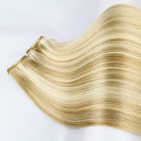 Extensions de cheveux humains en trame, cheveux chinois à cuticules alignées, Remy vierges, double trame