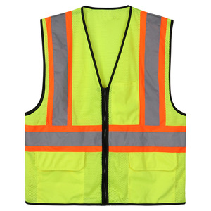 Áo phản quang lưới chất liệu an toàn cao cấp có túi, dành cho công nhân xây dựng - Product Image 1