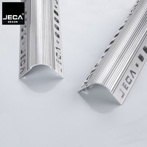 Profilé d'angle en aluminium JECA, bordure métallique dissimulée pour une transition fluide de l'angle droit au rayon - Product Image 1