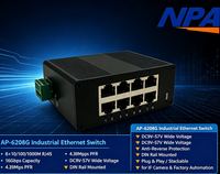 ODM/OEM Switch Ethernet Industri Gigabit 8-Port yang Dipasang di Rel DIN Switch Jaringan Industri 16Gbps