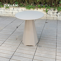Meubles de maison de luxe et table d'extérieur avec structure en fer, table basse moderne, table basse en métal de couleur marron