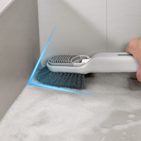 FF5023 nouveau distributeur de savon 3 en 1 brosse de nettoyage salle de bain brosse à récurer multifonctionnelle liquide pulvérisation chaussures brosse à linge