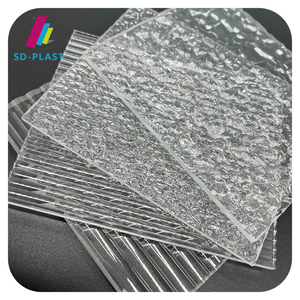 SUN-DECOR Hoja acrílica de 4mm en relieve transparente de alta transparencia Hoja acrílica fundida para corte por láser - Product Image 2