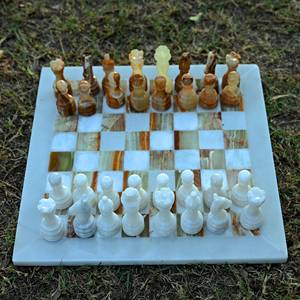 Jogos de Xadrez para Entretenimento Interno, Conjuntos de Xadrez de Mármore, Tabuleiro de Xadrez com Logotipo Personalizado, Xadrez de Mármore Quadrado de Alta Qualidade - Product Image 1