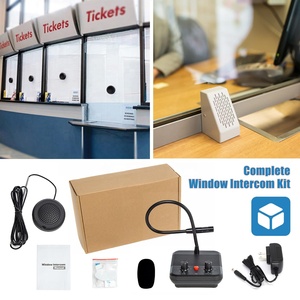 Intercomunicador de Ventana Bidireccional con Cable, Micrófono y Altavoz Anti-Interferencia para Hablar a Través del Vidrio, para Bancos, Hospitales, Oficinas de Boletos - Product Image 5