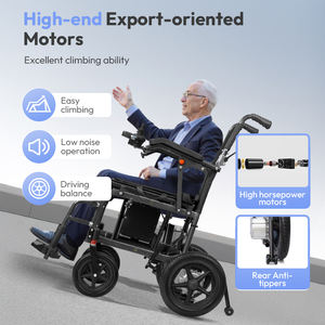 Nueva Silla de Ruedas Eléctrica Plegable para Viajes Aéreos con Batería de Litio Potente, Motor de 150W, Capacidad de Carga de 100 kg, Alta Calidad - Product Image 3