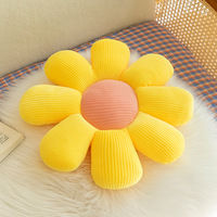 Super doux canapé marguerite fleur jeter oreiller fleur en peluche jouets chambre décor peluche fleur en peluche coussin