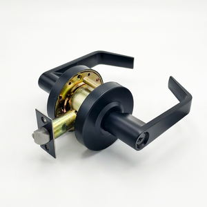 Serrure cylindrique de porte commerciale de grade 2 avec clé, en acier inoxydable 304, pour porte ASA 4-7/8" avec gâche, finition chrome satiné - Product Image 5