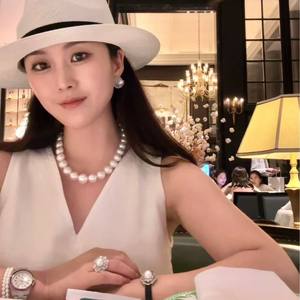 Collier de perles d'eau douce de style japonais et coréen, 4-5 mm, petites perles blanches à forte luminosité, populaire pour le bricolage, vente en gros - Product Image 4