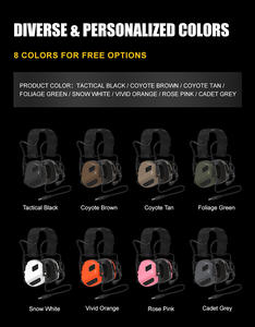 ที่ครอบหูป้องกันเสียงรบกวนสำหรับล่าสัตว์  แบบครอบหู  สำหรับการป้องกันเสียง  ชุดหูฟังทางยุทธวิธี - Product Image 6