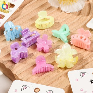 QIYUE Ensemble 6 pièces pour petites pinces à <span class=keywords><strong>cheveux</strong></span> en marbre-Barrettes à motif de <span class=keywords><strong>pierre</strong></span> naturelle pour femmes Petites pinces à <span class=keywords><strong>cheveux</strong></span> antidérapantes - Product Image 5