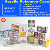Caixa de Acrílico de Alta Qualidade SHP para Exibição de Pokémon Mega Evolution: Phantasmal Flames Booster Box, Caixa de Acrílico com Cantos Arredondados