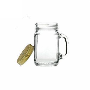 OEM nhà máy 8 ounce 125ml rộng miệng jar, và 32 oz Glass Mason Jar với xử lý - Product Image 4