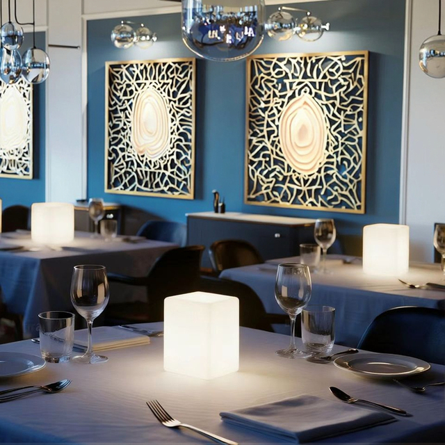 Brand Promotion Outdoor Mixed Sizes Customized Lamp Banquet Restaurant Table Lamp Advertising Light Boxes