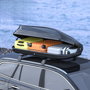 Caja de Almacenamiento para Techo de <span class=keywords><strong>Coche</strong></span>, Diseño Extendido de Gran Capacidad, Plástico ABS Resistente, Accesorios Exteriores para Automóviles, Precio de Fábrica - Product Image 1