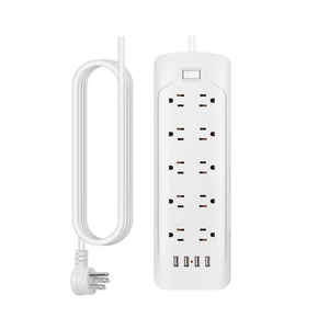 Nhà Sản Xuất Giảm Giá 10-Cổng 4 <span class=keywords><strong>USB</strong></span> Chúng Tôi Đa Ổ Cắm Điện Điện Mở Rộng Dải <span class=keywords><strong>USB</strong></span> Ổ Cắm Cắm Extender Với 4 Cổng <span class=keywords><strong>USB</strong></span> - Product Image 2