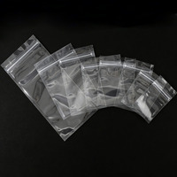 Sachets en plastique transparents refermables anti-odeur avec fermeture éclair et encoche de déchirement pour bonbons, noix, riz et chocolat