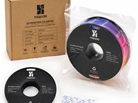 Filamen PETG Yiqiu3D 1.75mm 1kg Filamen Printer 3D Kekuatan Tinggi Ketahanan Tinggi 8 Warna Transparan untuk Bambu Lab Creality
