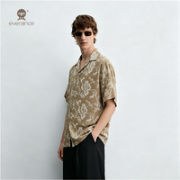 Chemise pour homme Nature Line, 70% polyester, camel, blanc, style cubain, pour l'été, la plage et les vacances
