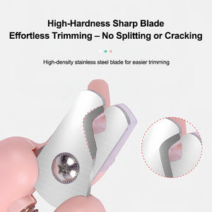 Coupe-ongles LED en plastique PET pour chats et chiens avec limes intégrées et éclairage de la ligne sanguine, sans parfum - Product Image 3